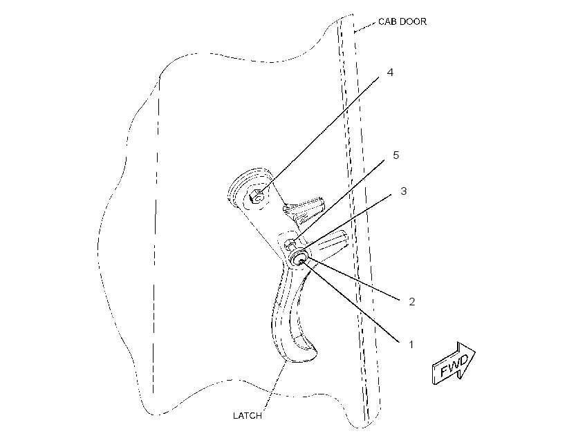 LATCH GP-CAB DOOR & WINDOW 2996986 CAT