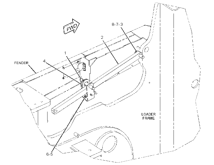 BRACE GP-CAB LIFT 3036177 CAT
