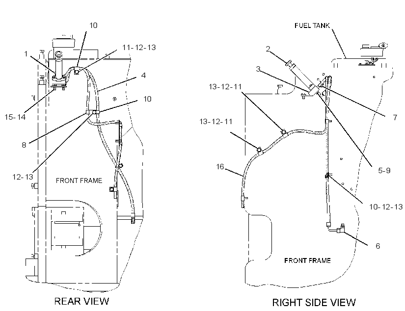 PUMP & LINES GP-FUEL DRAIN 2619441 CAT