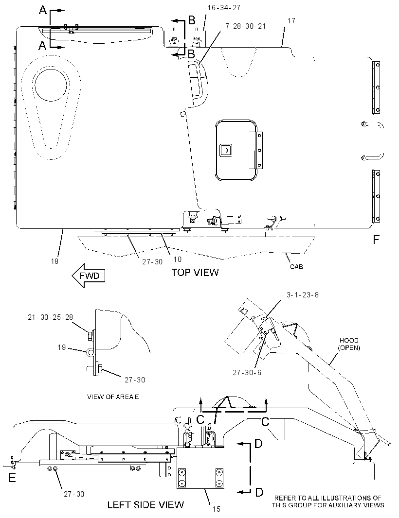 HOOD GP-TRUCK 2986941 CAT