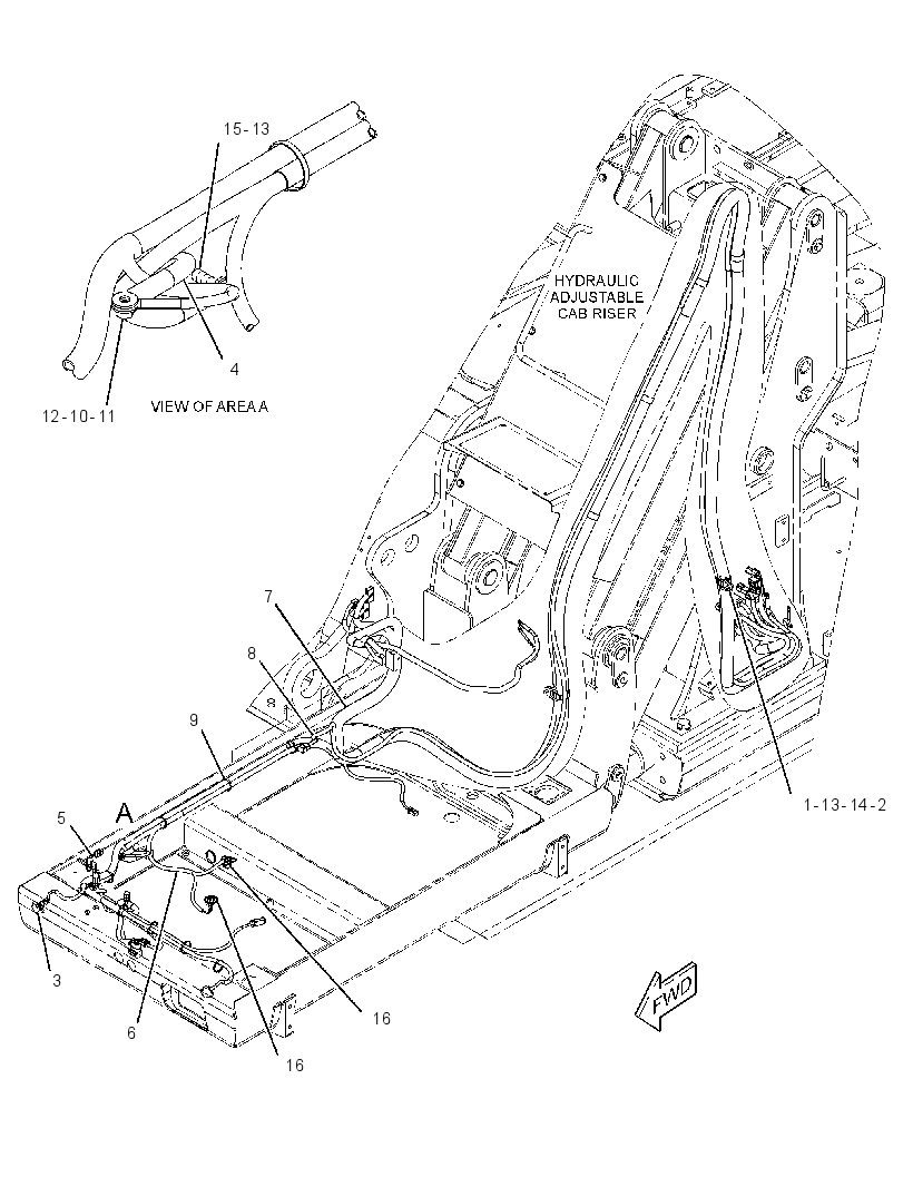 WIRING GP-CAB RISER 2712675 CAT