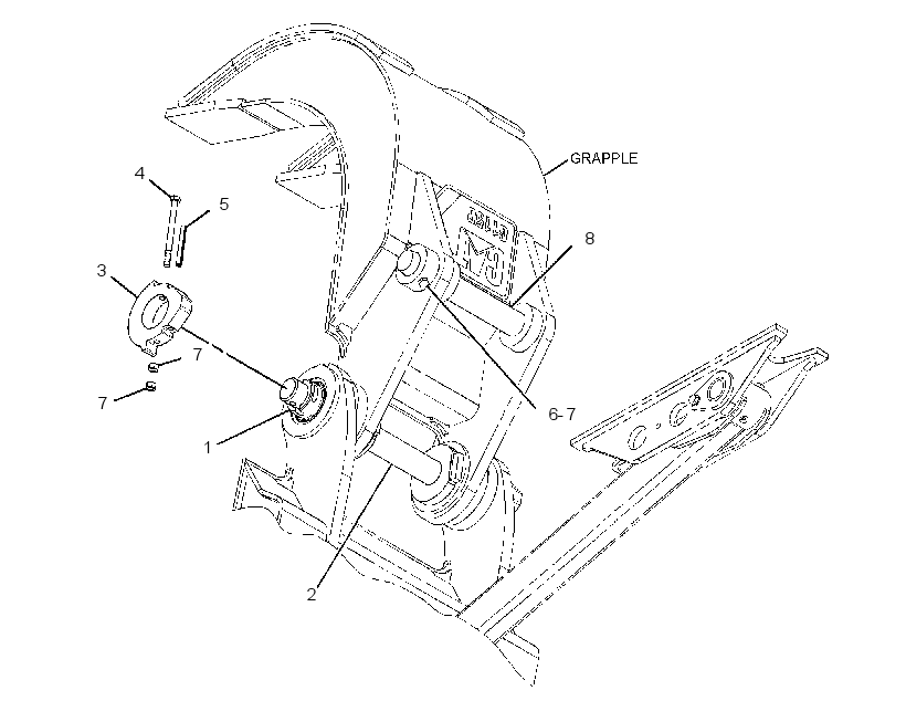 PIN GP-GRAPPLE 2828521 CAT