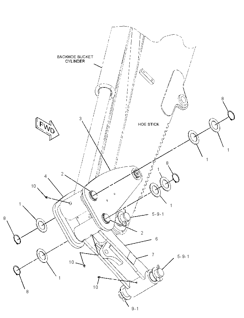 LINKAGE GP-BACKHOE BUCKET 2698218 CAT