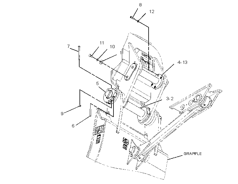 PIN GP-GRAPPLE 2809012 CAT
