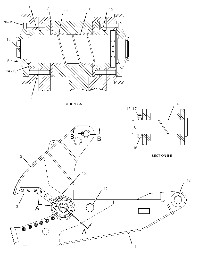 HOUSING GP-SHEAR 1698896 CAT