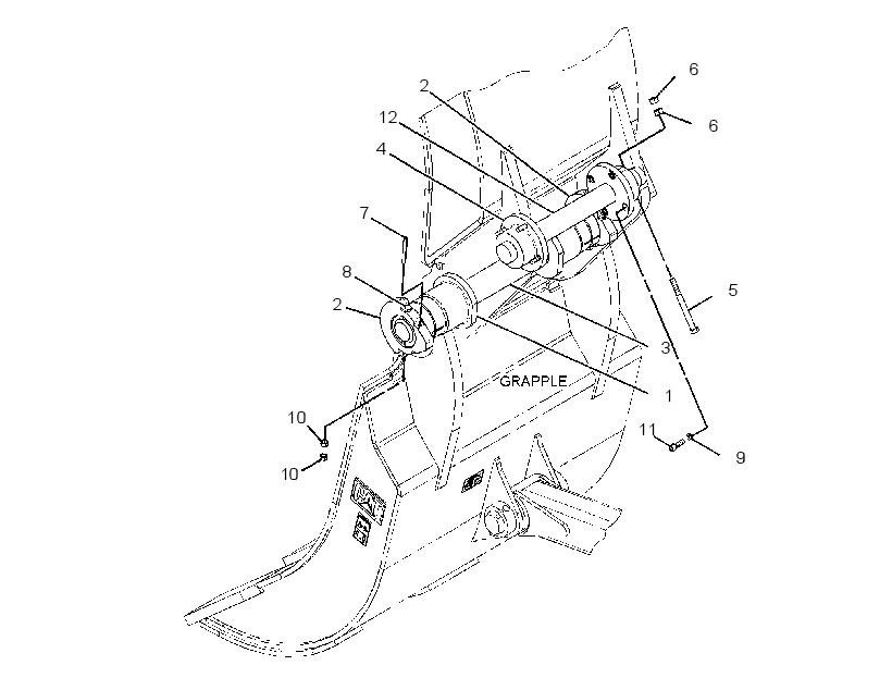 PIN GP-GRAPPLE 2812049 CAT