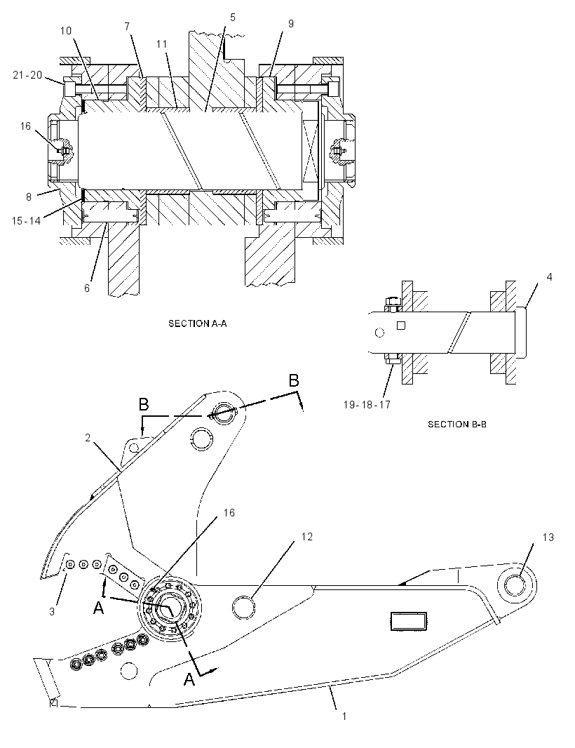 HOUSING GP-SHEAR 1697166 CAT