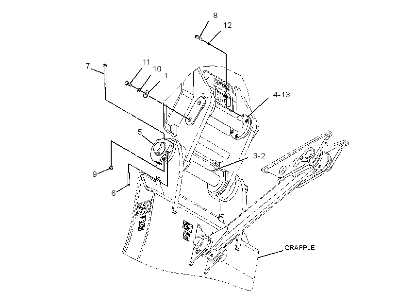 PIN GP-GRAPPLE 2810356 CAT