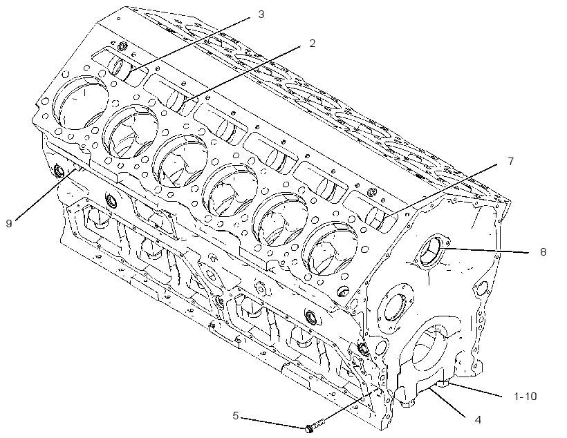 Блок цилиндров в сборе 2701641 CAT