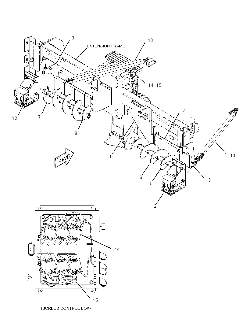 Удлинитель выглаживающей плиты 2470567 CAT