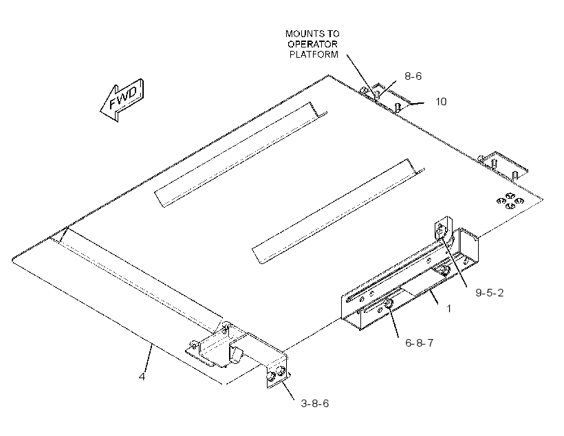 COVER GP-PLATFORM 2498668 CAT