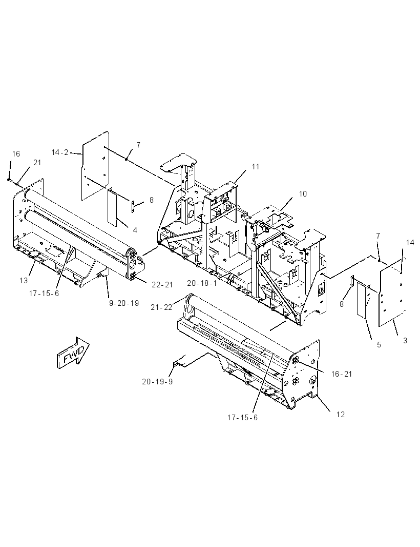 FRAME GP-SCREED 2764604 CAT