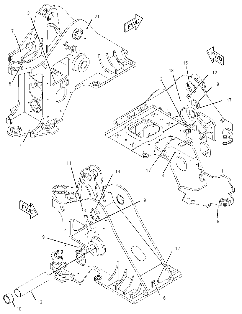 FRAME AS-LOADER 2624831 CAT