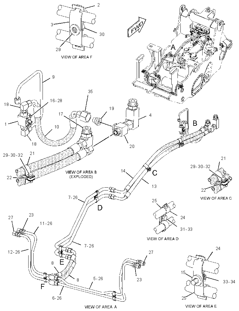 LINES GP-REAR ATTACHMENT 2679224 CAT