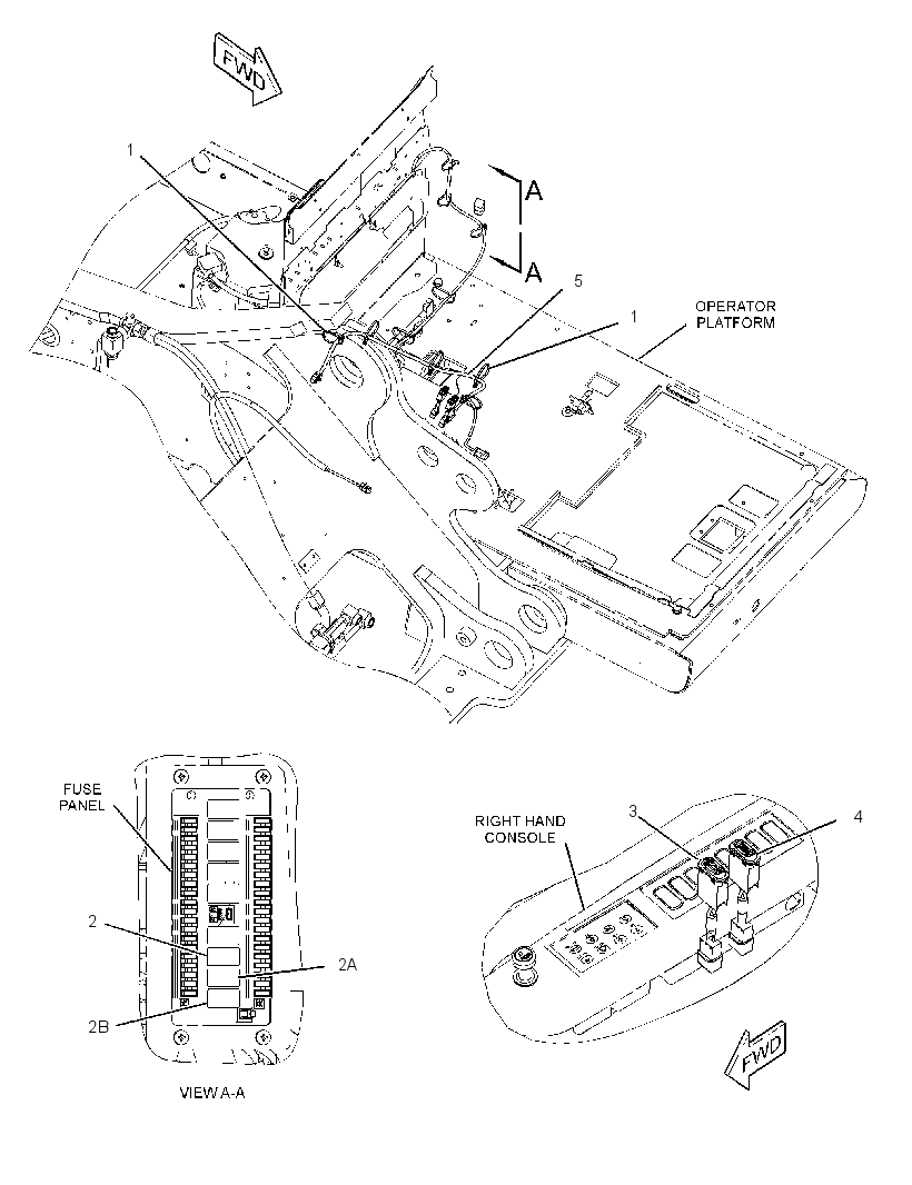 WIRING GP-CAB RISER 2382158 CAT