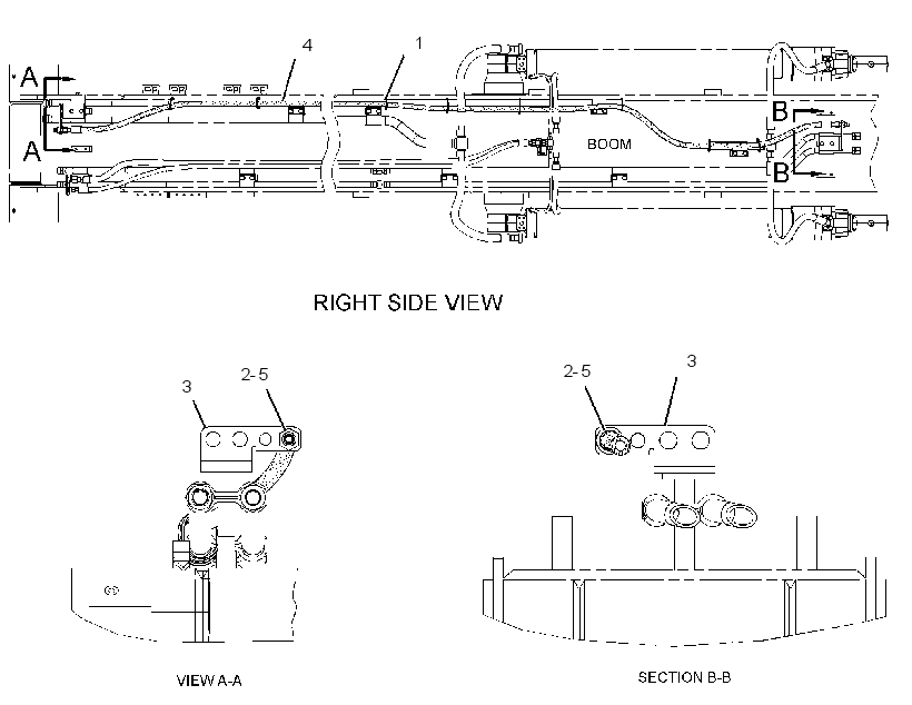 LINES GP-BOOM DRAIN 2912590 CAT