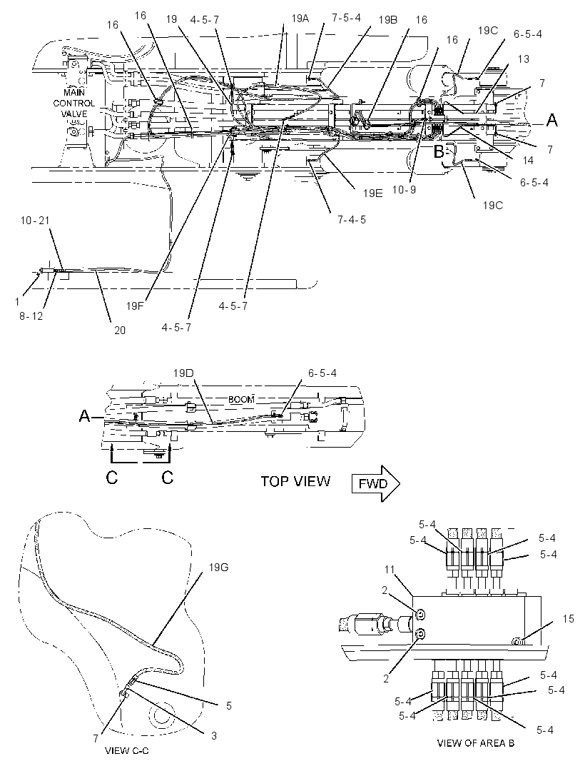 Трубопроводы смазки 1853425 CAT