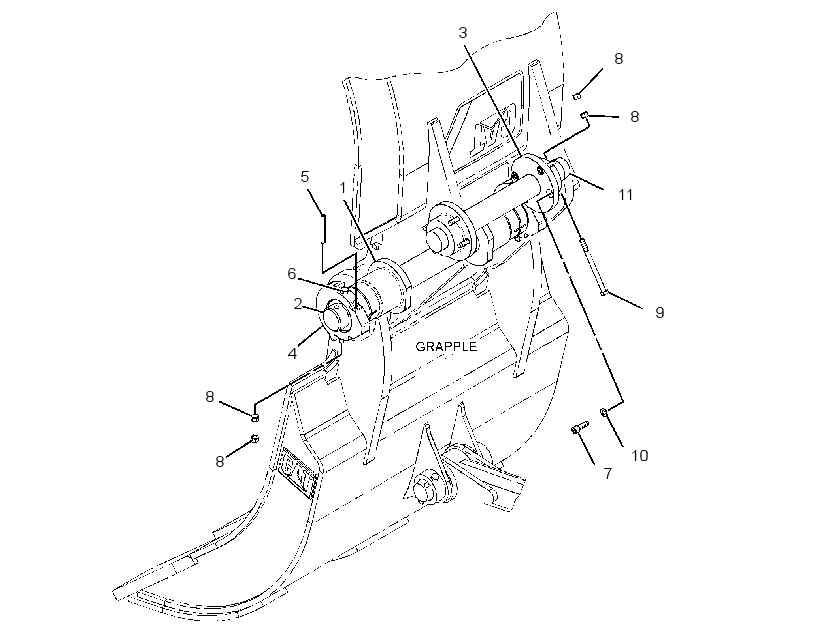 PIN GP-GRAPPLE 2809004 CAT