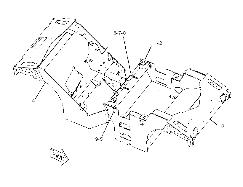 FRAME GP-MAIN 2850820 CAT