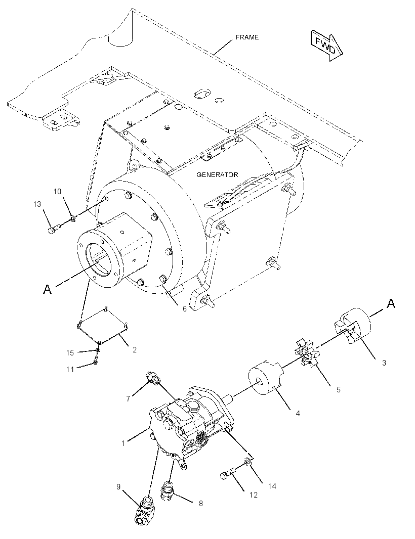 MOTOR & MTG GP-GENERATOR 2895224 CAT