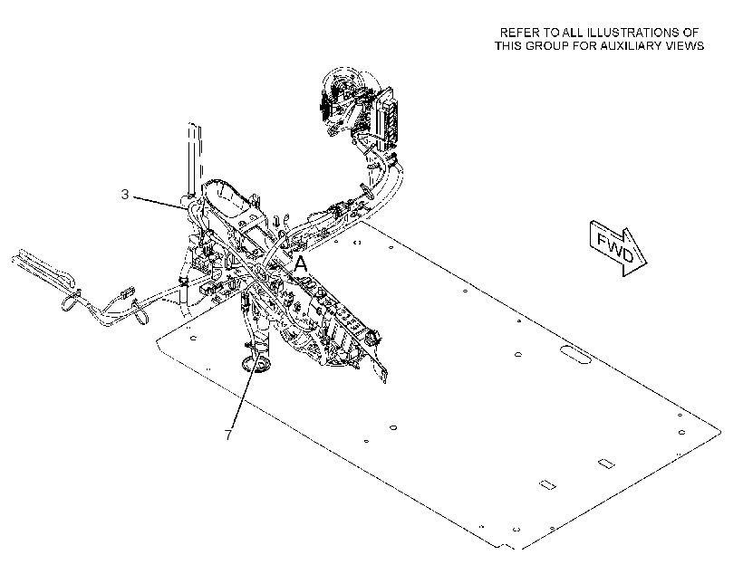 WIRING GP-AUXILIARY CONTROL 3019665 CAT