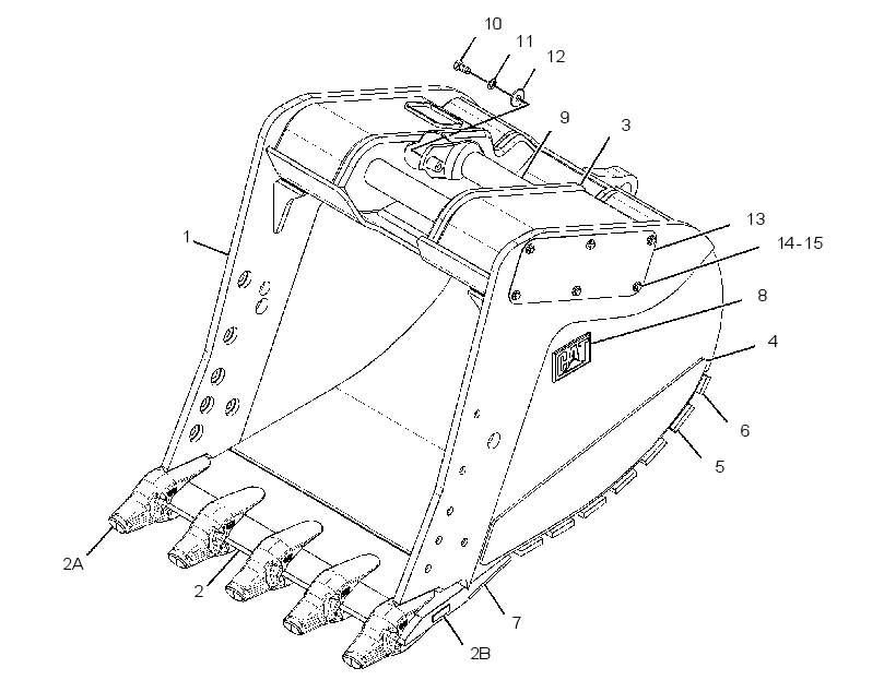 Ковш усиленный 2653005 CAT