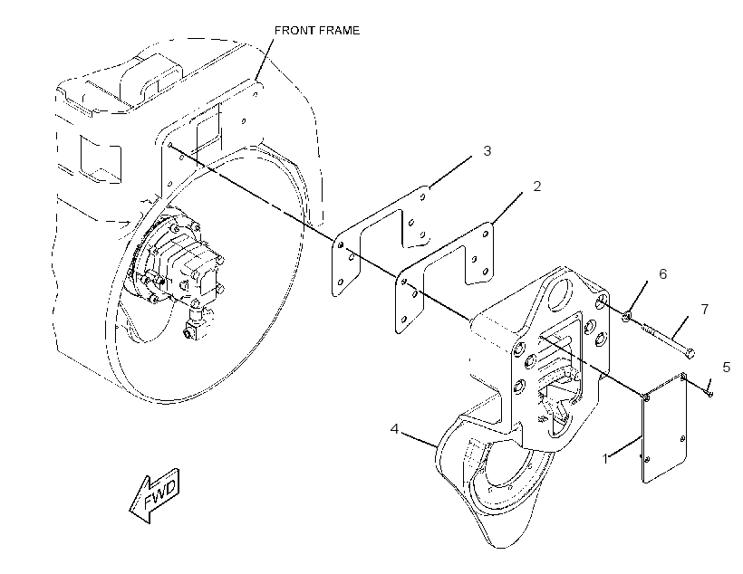 SUPPORT GP-MOTOR 2604645 CAT