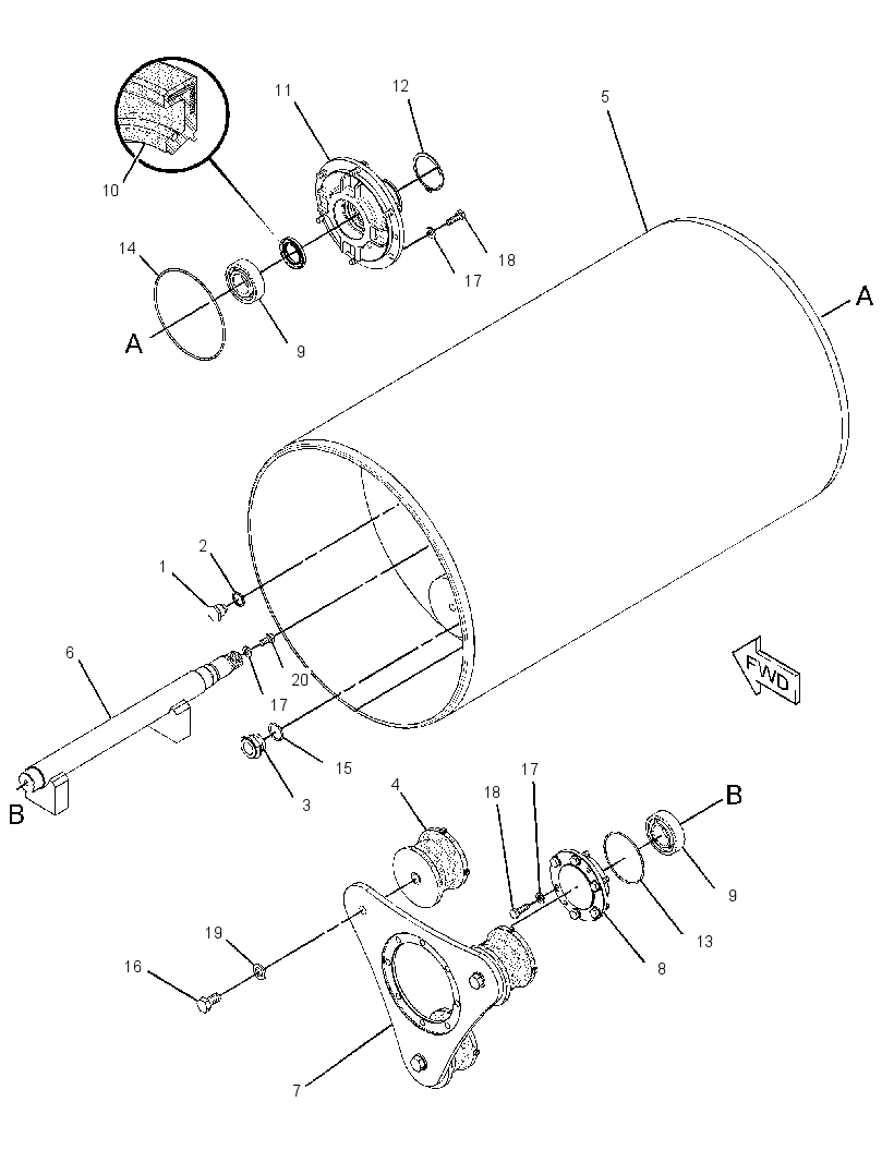 DRUM GP-DRIVE & VIBRATORY 2604576 CAT