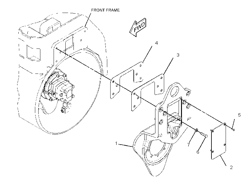 SUPPORT GP-MOTOR 2604642 CAT