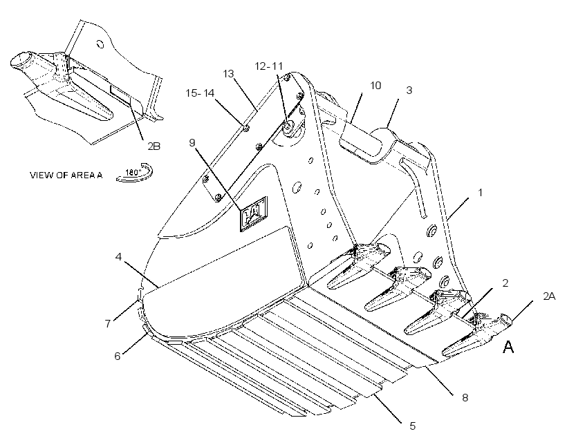 BUCKET GP-HEAVY DUTY ROCK 2653035 CAT