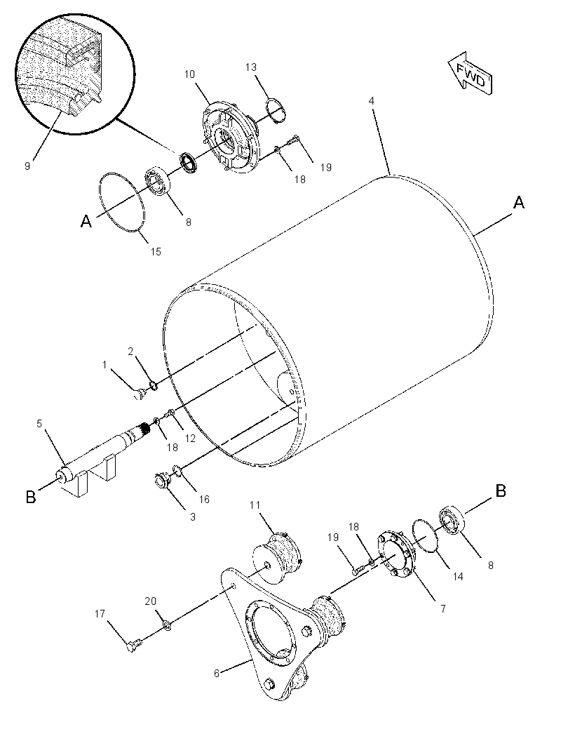 DRUM GP-DRIVE & VIBRATORY 2604574 CAT