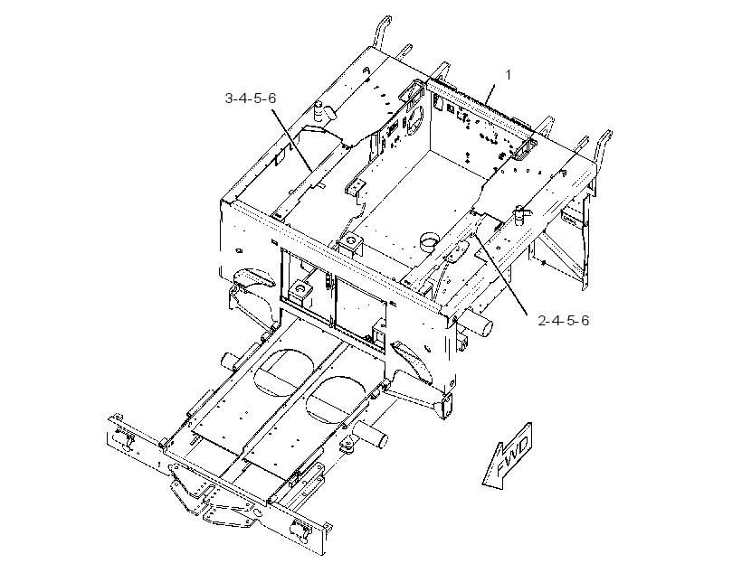 FRAME GP-MAIN 2734076 CAT