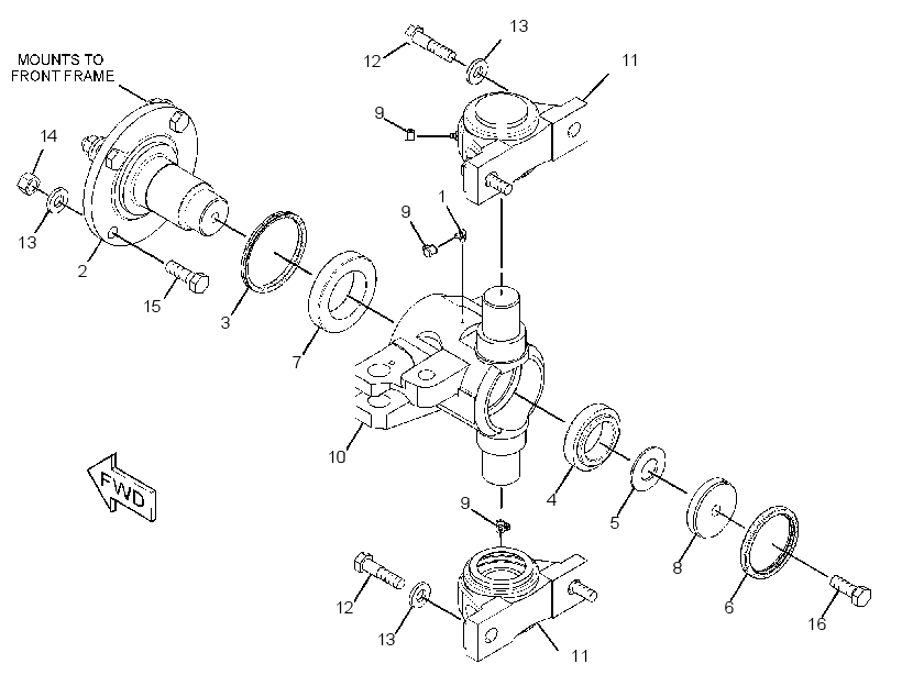 HITCH GP-OSCILLATING 2604649 CAT