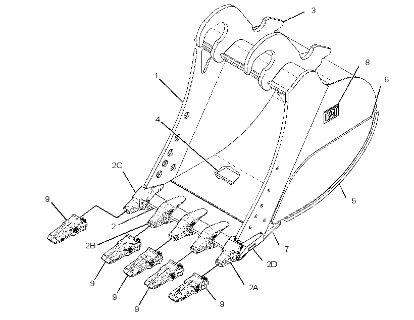 BUCKET AR-HEAVY DUTY ROCK 2812143 CAT