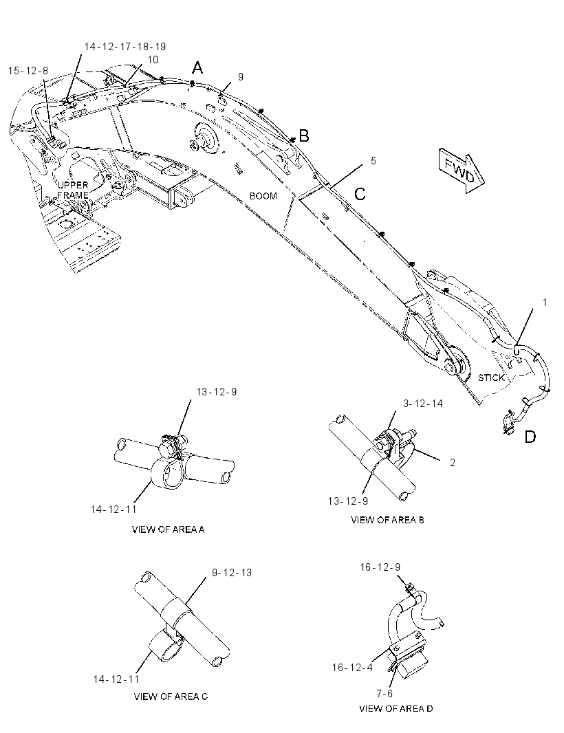 WIRING GP-BOOM 2832788 CAT