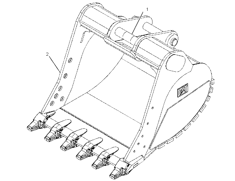 BUCKET AR-HEAVY DUTY ROCK 2980017 CAT