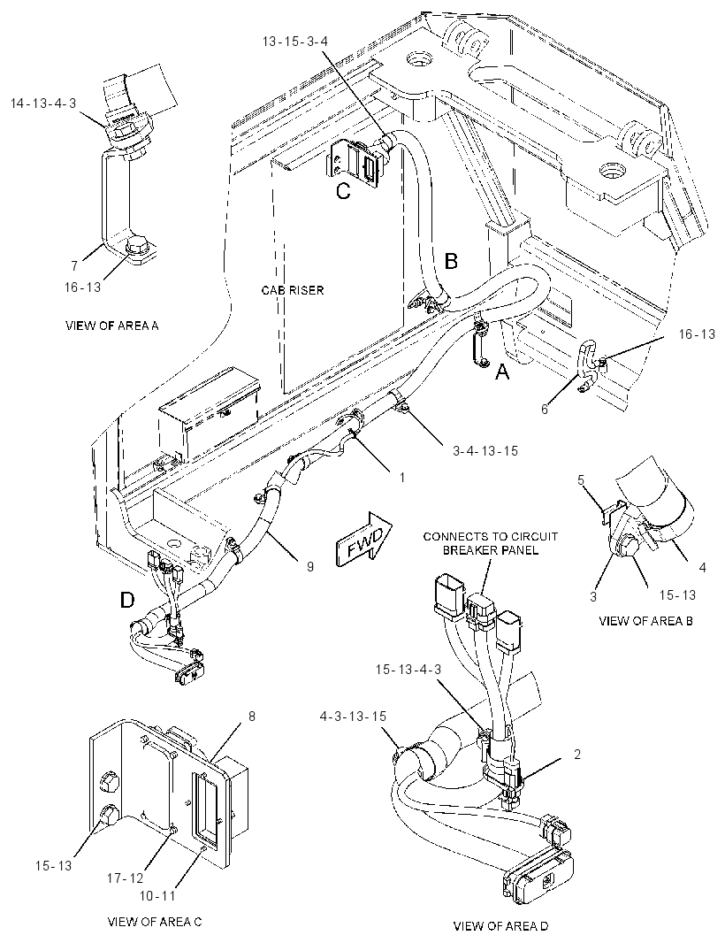 WIRING GP-RISER 3739162 CAT