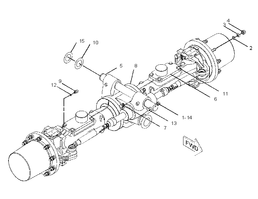 AXLE & MTG AR-FRONT 2417431 CAT
