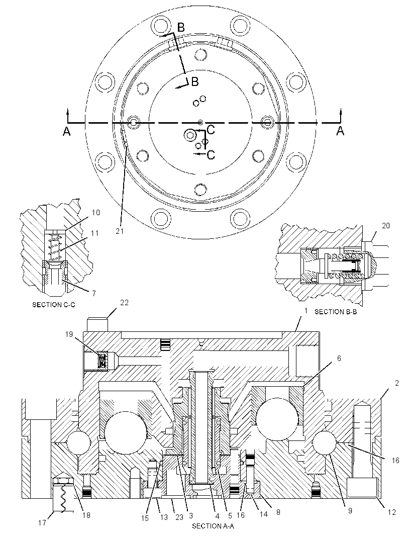 ROTATOR GP-HYDRAULIC 1715555 CAT