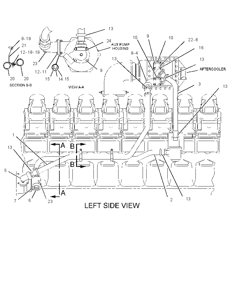 LINES GP-AUXILIARY FRESH WATER 1152076 CAT