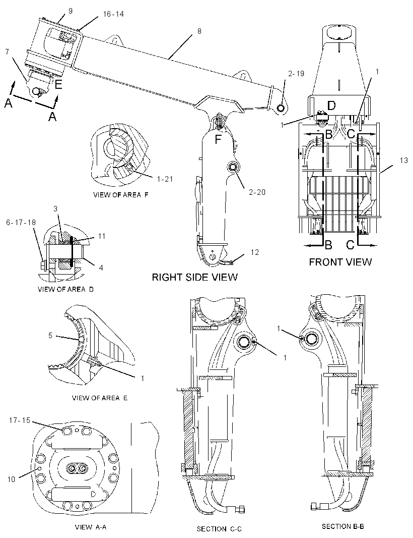 FRAME GP-GRAPPLE 2762041 CAT