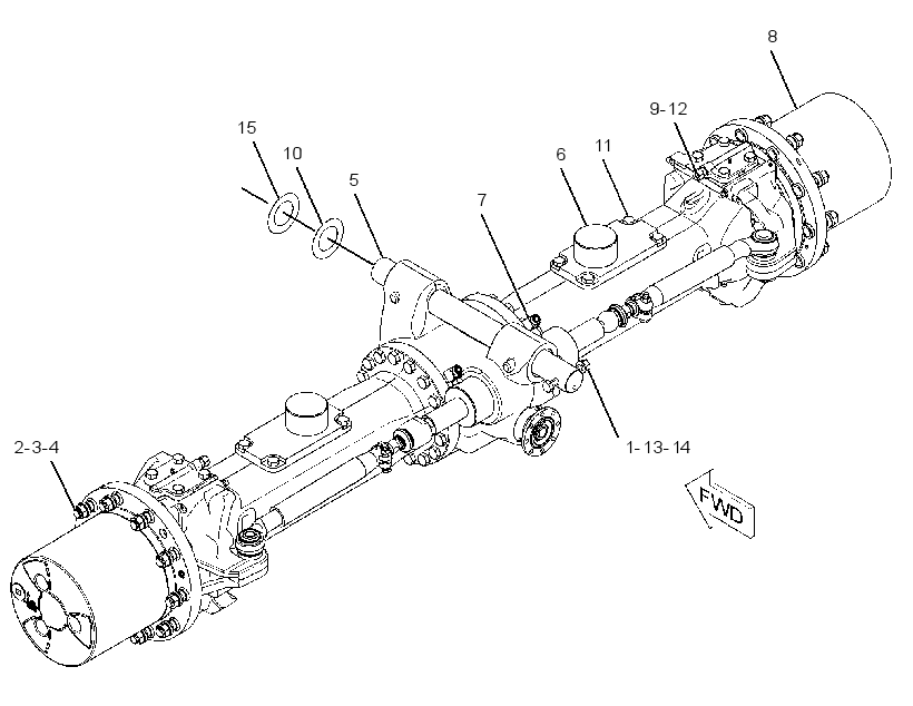 AXLE & MTG AR-FRONT 2417443 CAT