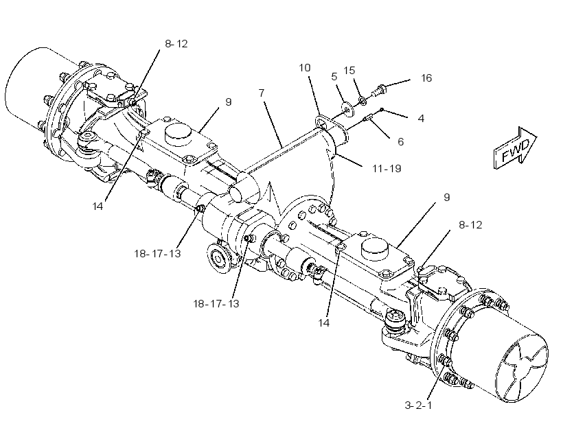 AXLE AR-FRONT 2659271 CAT