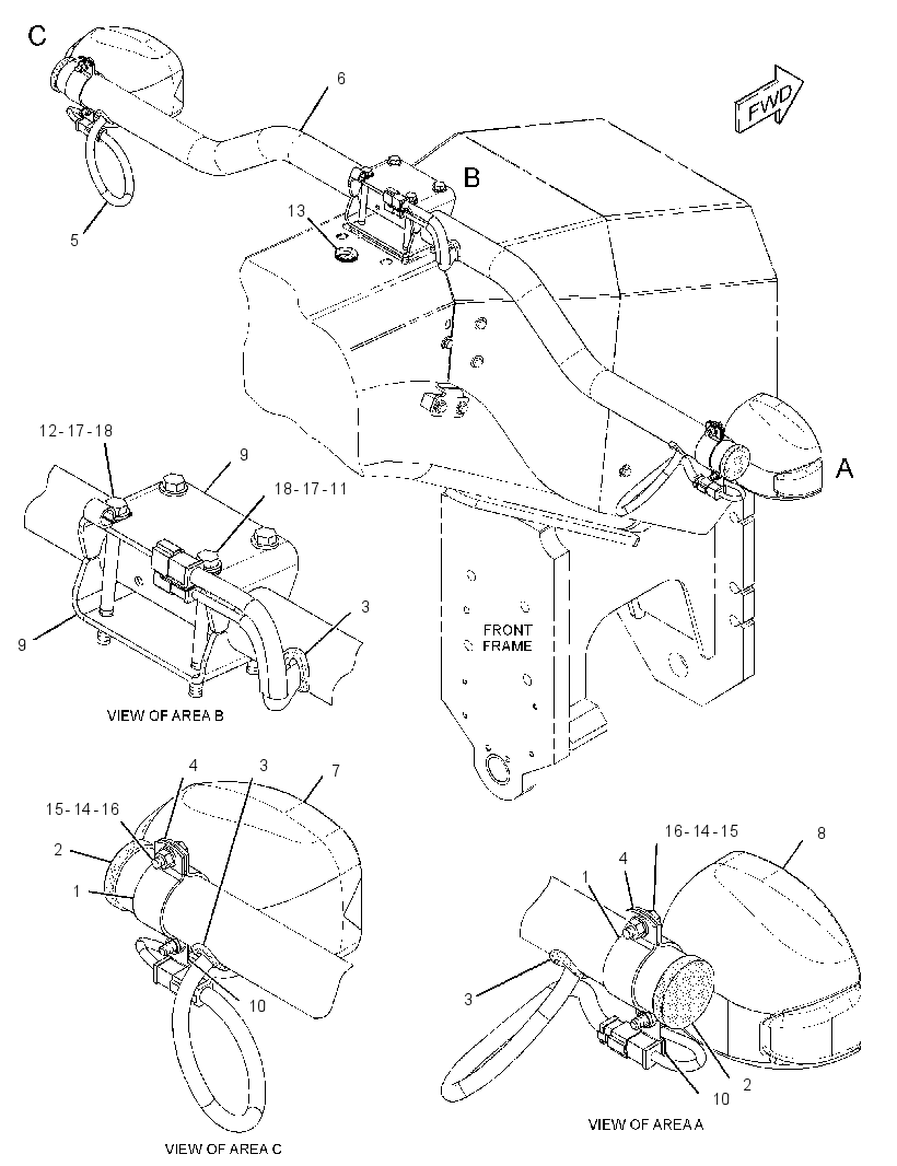 MOUNTING GP-LIGHTING 3436615 CAT