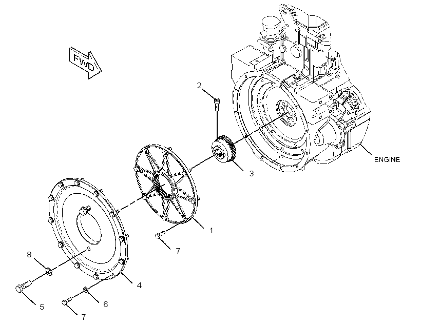 MOUNTING GP-HYDROSTATIC PUMP 2556014 CAT