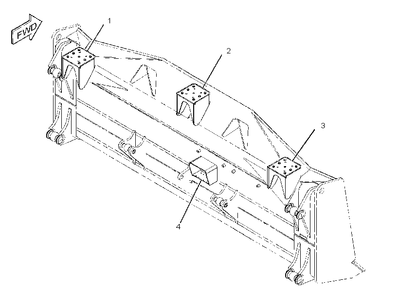 MOUNTING GP-MAST 2454124 CAT
