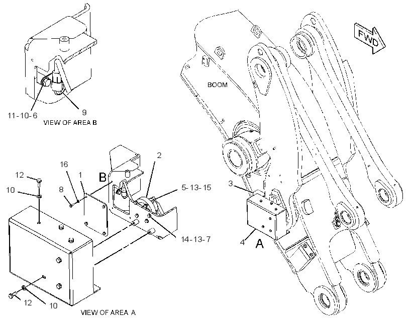 SENSOR & MTG GP-TILT POSITION 2873679 CAT
