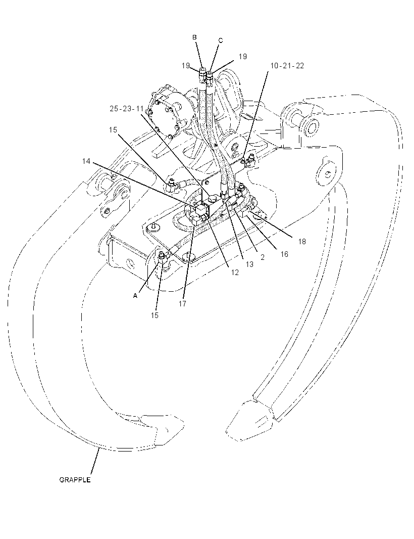 LINES GP-GRAPPLE HEAD 2761937 CAT