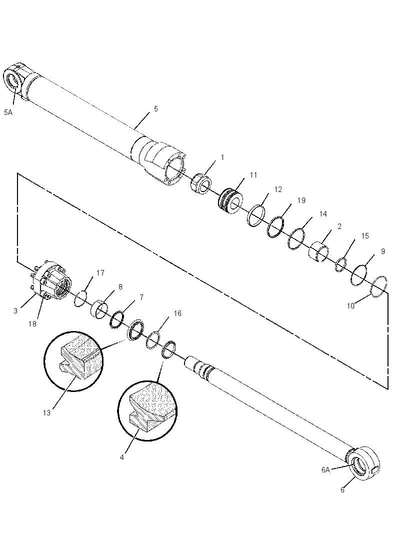 Цилиндр стрелы 2963242 CAT