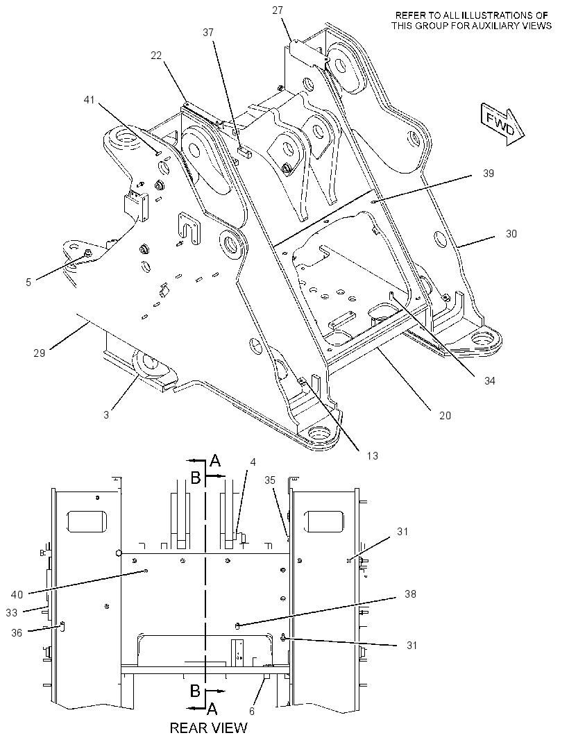 FRAME AS-LOADER 2802861 CAT